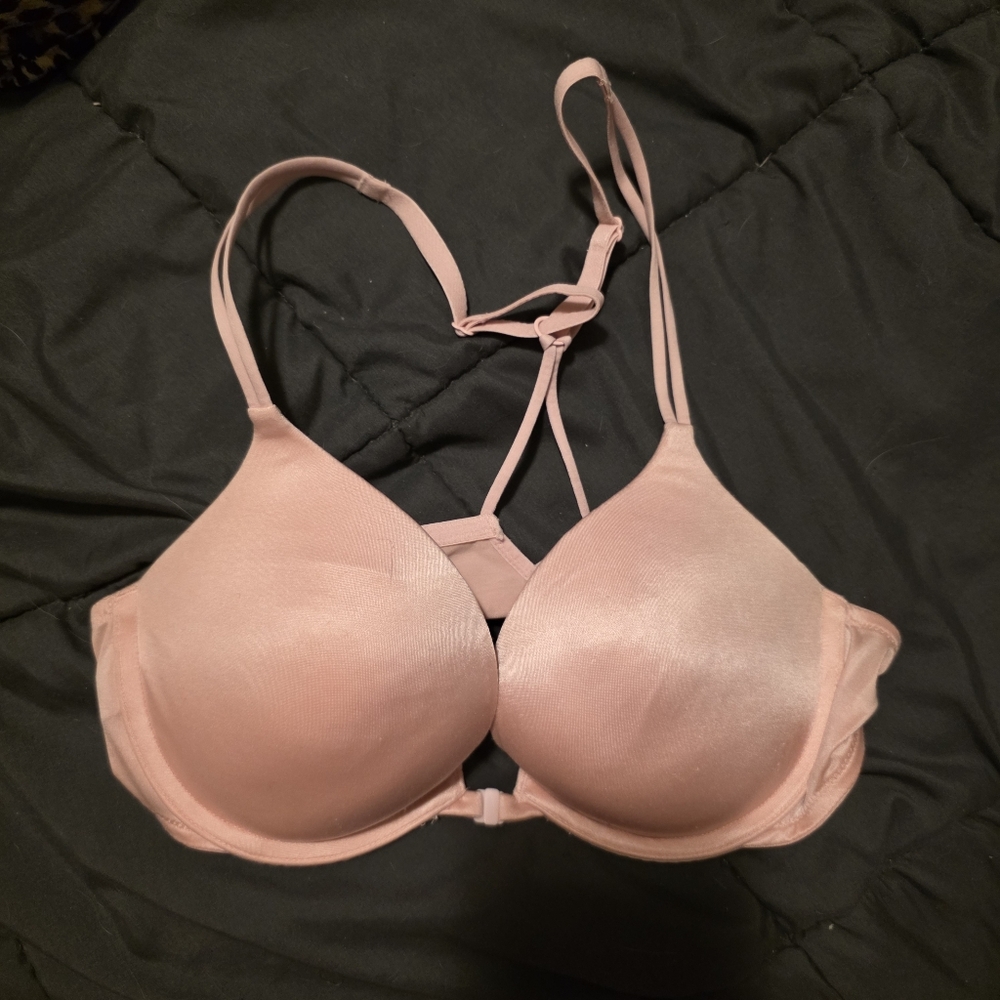 Victoria’s Secret Racerback Push-Up Bra 36B Blush Pink